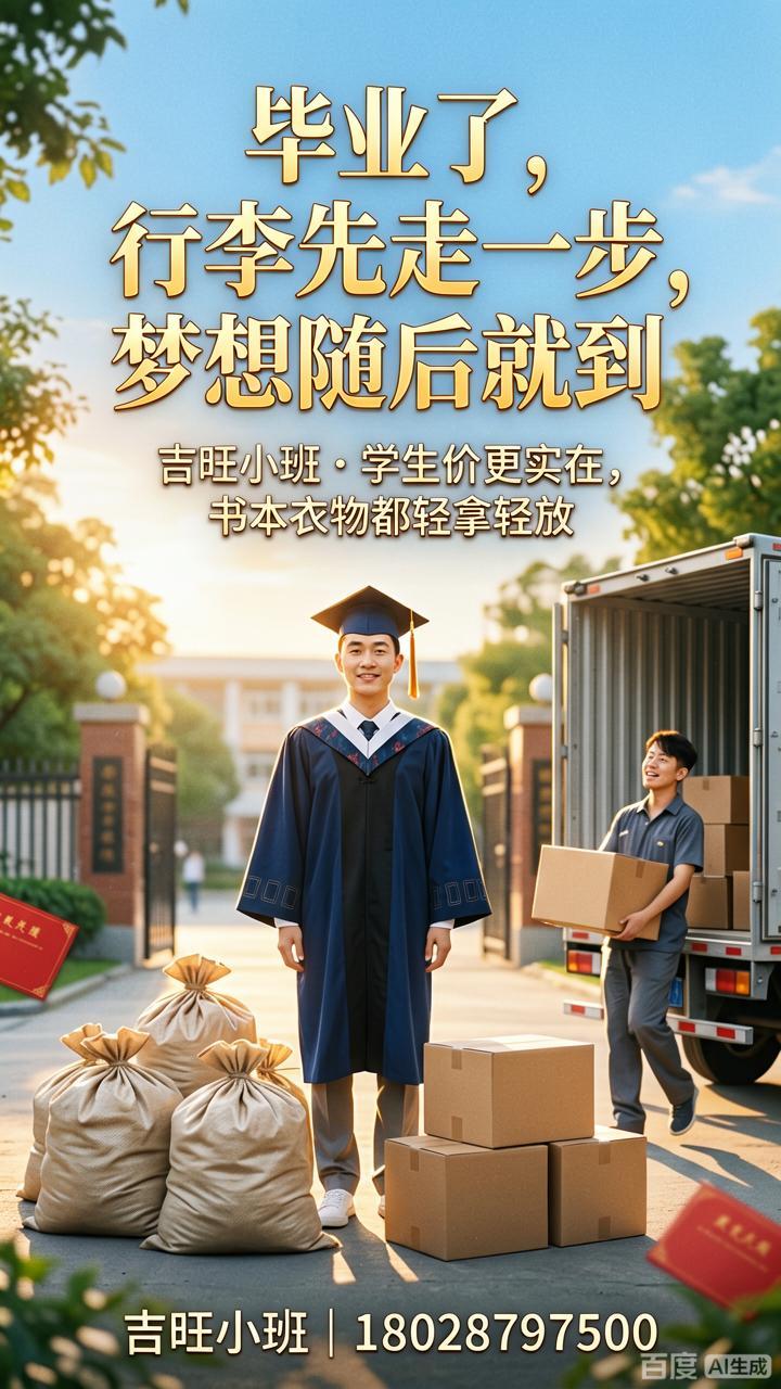 毕业季搬家不慌！深圳这家用"学生价"做小搬的吉旺小班，真香